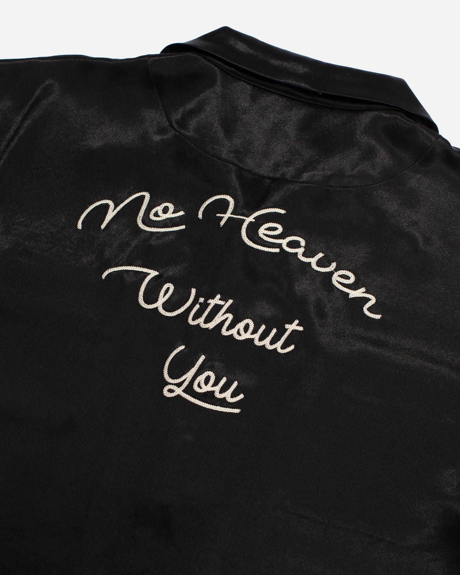 'No Heaven Without You' Acetate Bowling Shirt