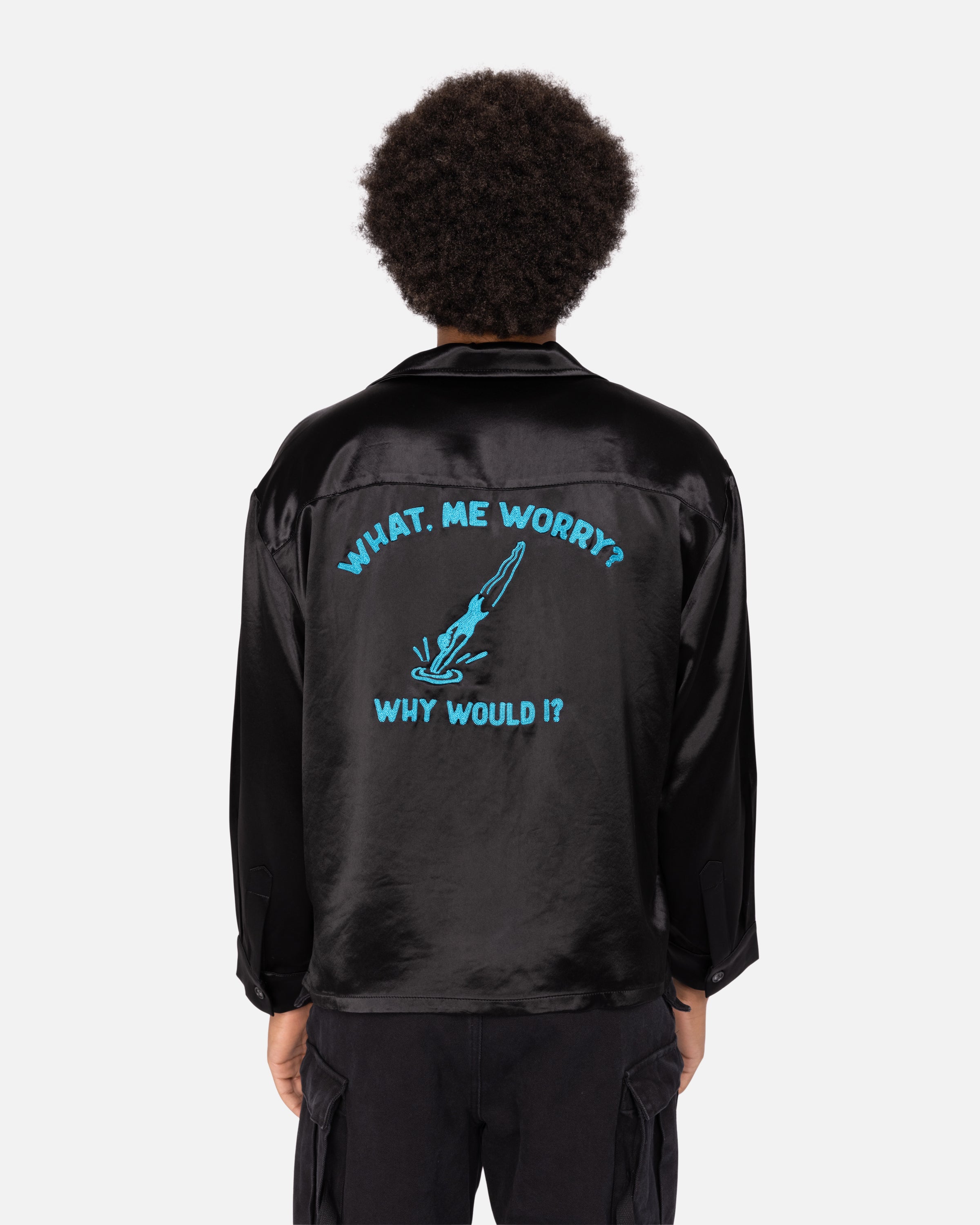 'What, Me Worry?' Acetate Bowling Shirt
